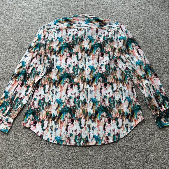 NWT Robert Graham Men's XL Multicolor Hidden Depth Button Down Long Sleeve Shirt - Picture 9 of 10